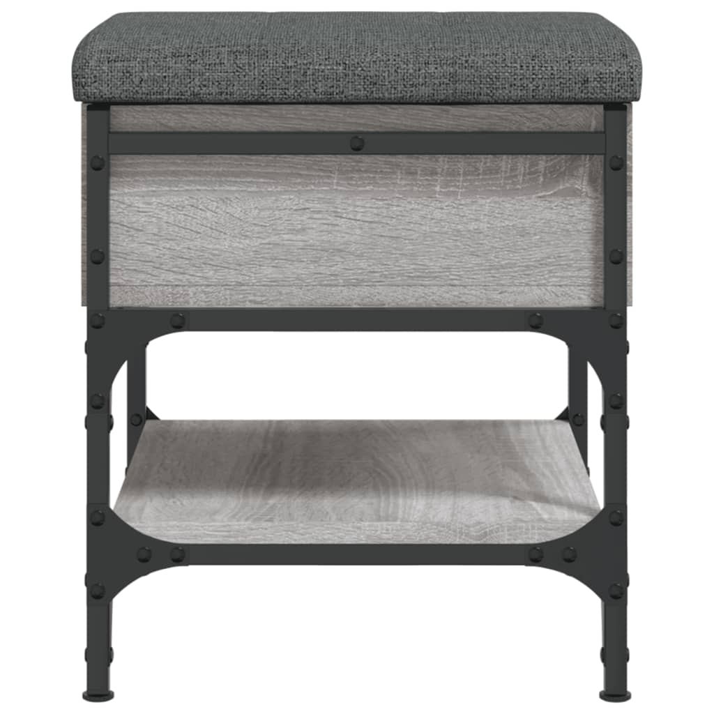 Shoe Bench Grey Sonoma 42x42x45 cm Engineered Wood