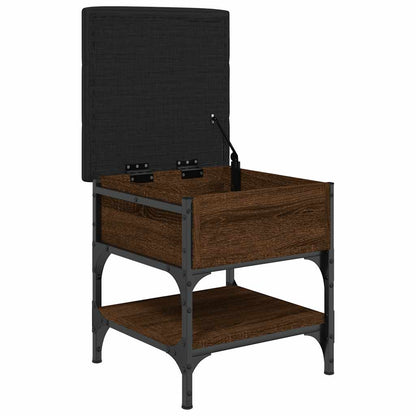 Shoe Bench Brown Oak 42x42x45 cm Engineered Wood
