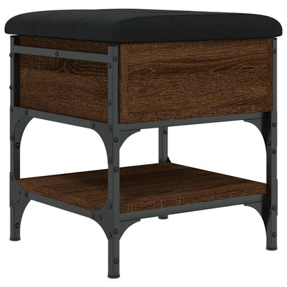 Shoe Bench Brown Oak 42x42x45 cm Engineered Wood
