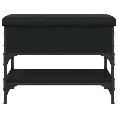 Shoe Bench Black 62x42x45 cm Engineered Wood