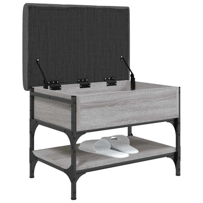 Shoe Bench Grey Sonoma 62x42x45 cm Engineered Wood