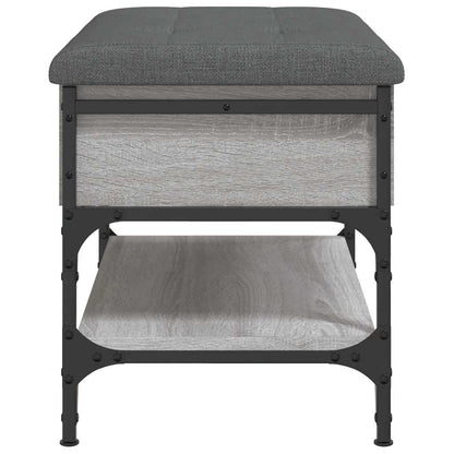Shoe Bench Grey Sonoma 62x42x45 cm Engineered Wood