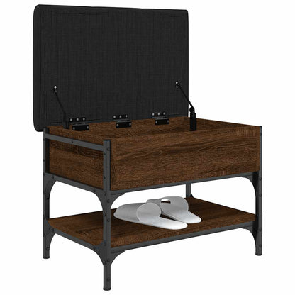 Shoe Bench Brown Oak 62x42x45 cm Engineered Wood