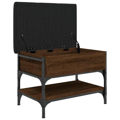 Shoe Bench Brown Oak 62x42x45 cm Engineered Wood