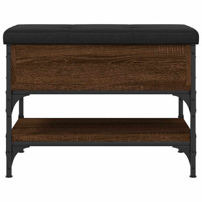 Shoe Bench Brown Oak 62x42x45 cm Engineered Wood