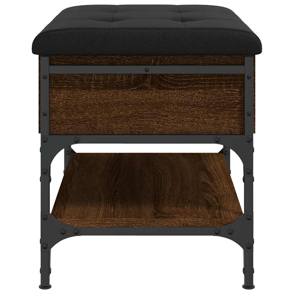 Shoe Bench Brown Oak 62x42x45 cm Engineered Wood