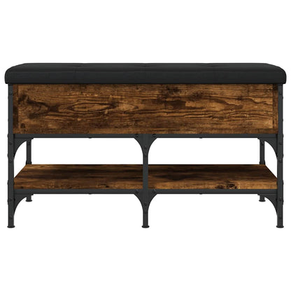 Shoe Bench Smoked Oak 82x42x45 cm Engineered Wood