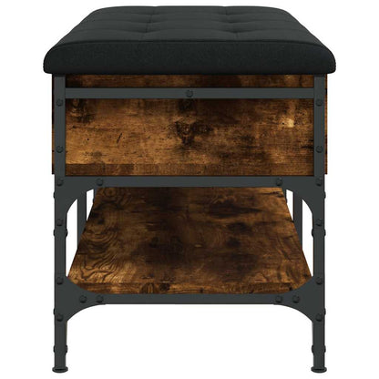 Shoe Bench Smoked Oak 82x42x45 cm Engineered Wood