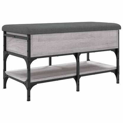 Shoe Bench Grey Sonoma 82x42x45 cm Engineered Wood