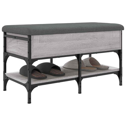 Shoe Bench Grey Sonoma 82x42x45 cm Engineered Wood