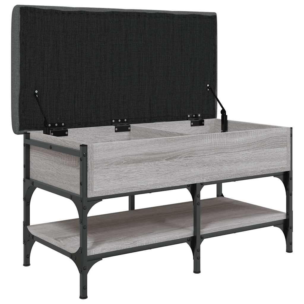 Shoe Bench Grey Sonoma 82x42x45 cm Engineered Wood
