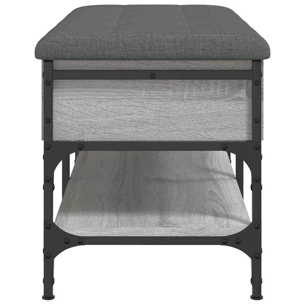 Shoe Bench Grey Sonoma 82x42x45 cm Engineered Wood