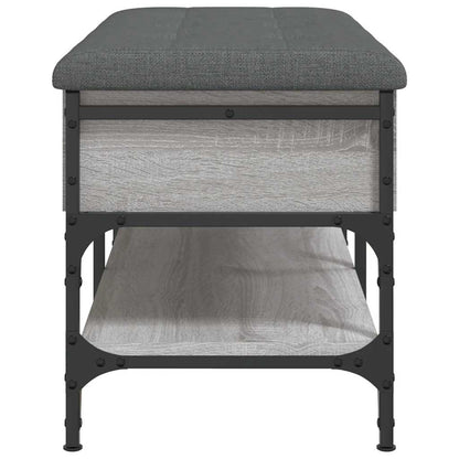 Shoe Bench Grey Sonoma 82x42x45 cm Engineered Wood