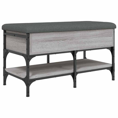 Shoe Bench Grey Sonoma 82x42x45 cm Engineered Wood