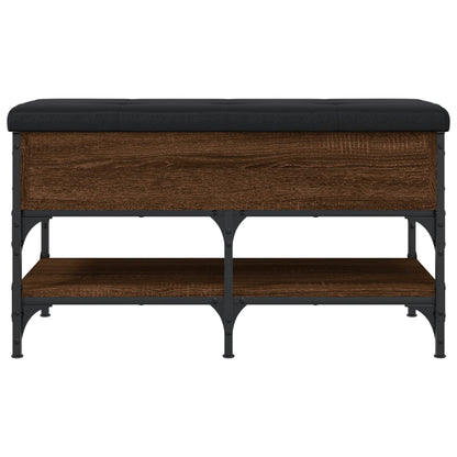 Shoe Bench Brown Oak 82x42x45 cm Engineered Wood