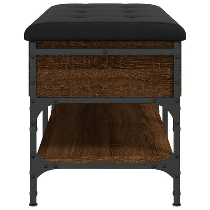 Shoe Bench Brown Oak 82x42x45 cm Engineered Wood