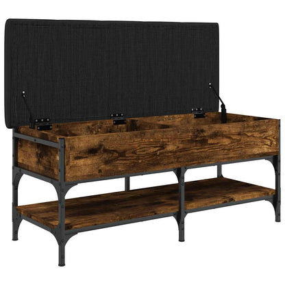 Shoe Bench Smoked Oak 102x42x45 cm Engineered Wood