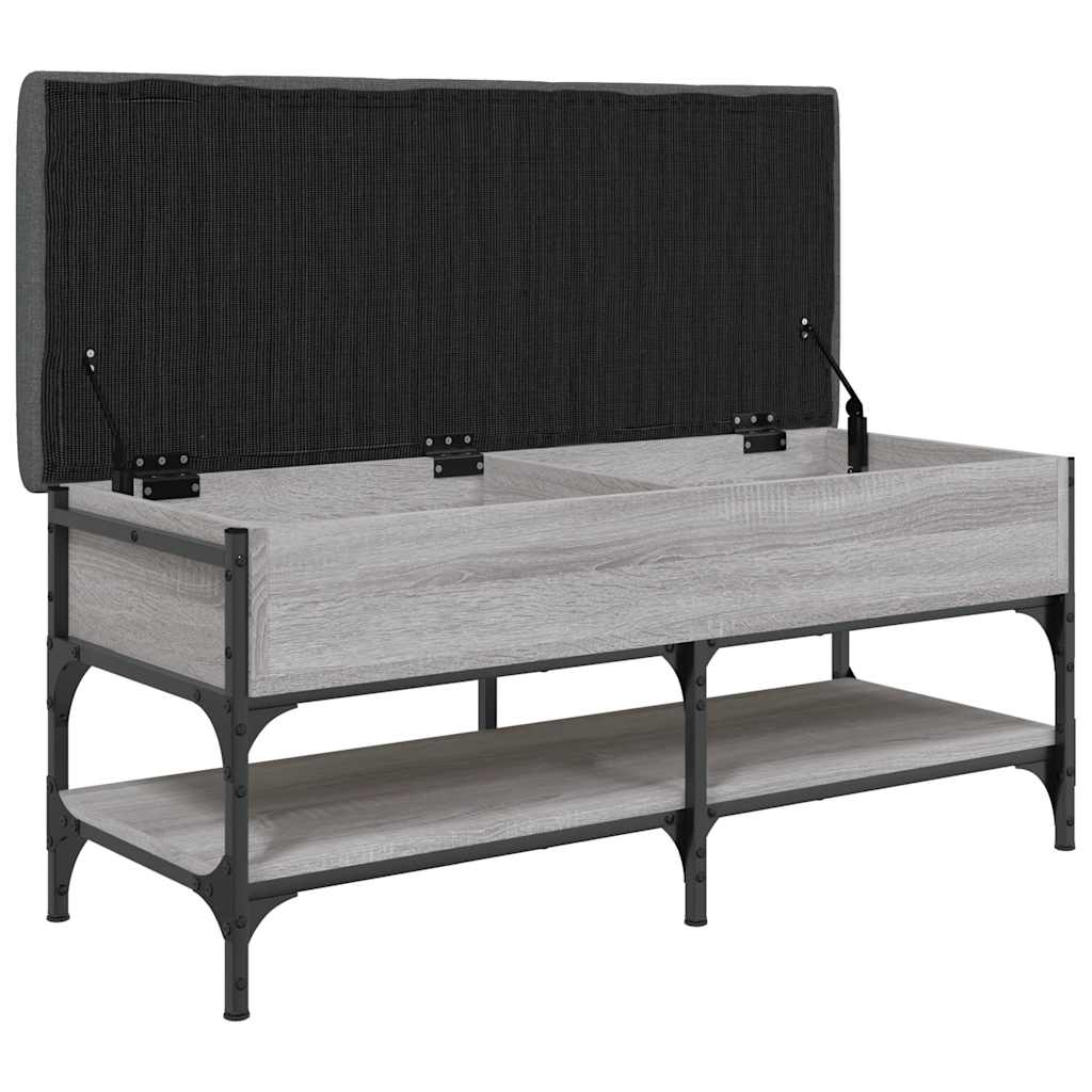 Shoe Bench Grey Sonoma 102x42x45 cm Engineered Wood
