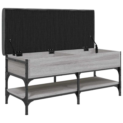 Shoe Bench Grey Sonoma 102x42x45 cm Engineered Wood