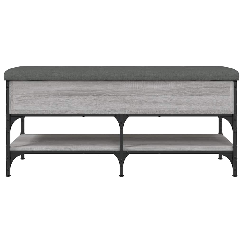 Shoe Bench Grey Sonoma 102x42x45 cm Engineered Wood