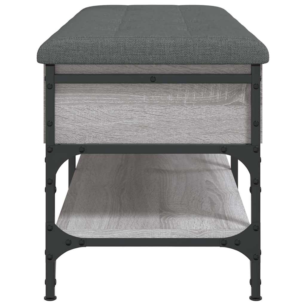 Shoe Bench Grey Sonoma 102x42x45 cm Engineered Wood