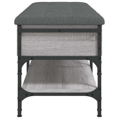 Shoe Bench Grey Sonoma 102x42x45 cm Engineered Wood