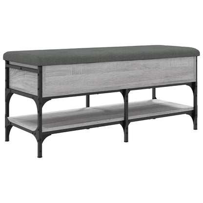 Shoe Bench Grey Sonoma 102x42x45 cm Engineered Wood