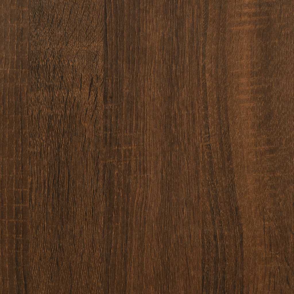 Shoe Bench Brown Oak 102x42x45 cm Engineered Wood