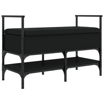 Shoe Bench Black 85.5x42x57.5 cm Engineered Wood