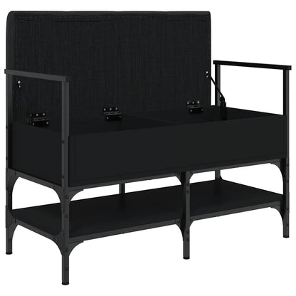 Shoe Bench Black 85.5x42x57.5 cm Engineered Wood