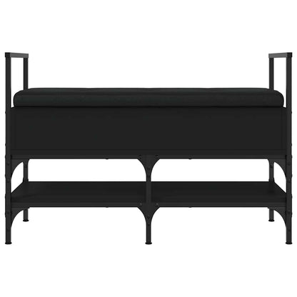 Shoe Bench Black 85.5x42x57.5 cm Engineered Wood