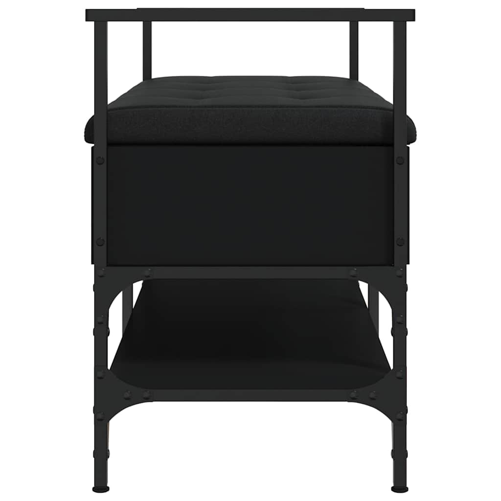 Shoe Bench Black 85.5x42x57.5 cm Engineered Wood