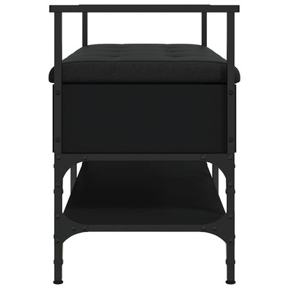 Shoe Bench Black 85.5x42x57.5 cm Engineered Wood