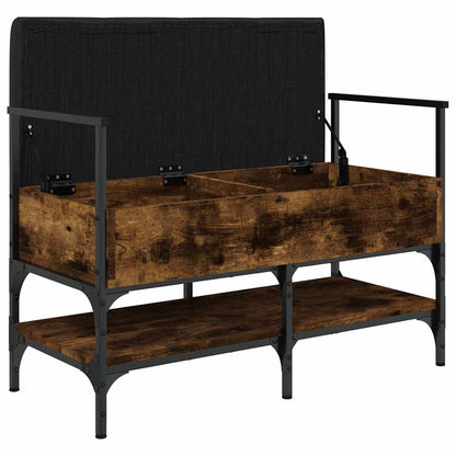 Shoe Bench Smoked Oak 85.5x42x57.5 cm Engineered Wood