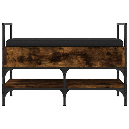 Shoe Bench Smoked Oak 85.5x42x57.5 cm Engineered Wood