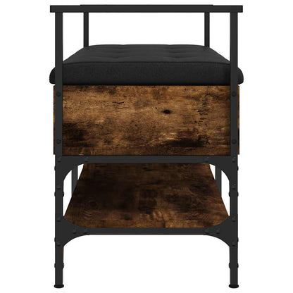 Shoe Bench Smoked Oak 85.5x42x57.5 cm Engineered Wood