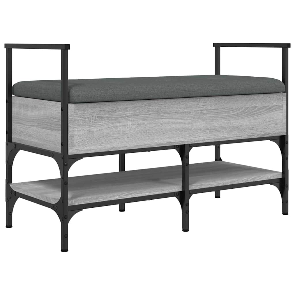 Shoe Bench Grey Sonoma 85.5x42x57.5 cm Engineered Wood
