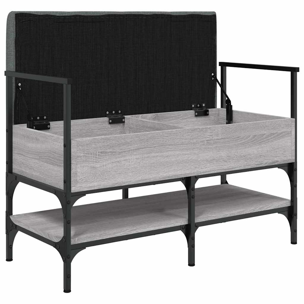 Shoe Bench Grey Sonoma 85.5x42x57.5 cm Engineered Wood