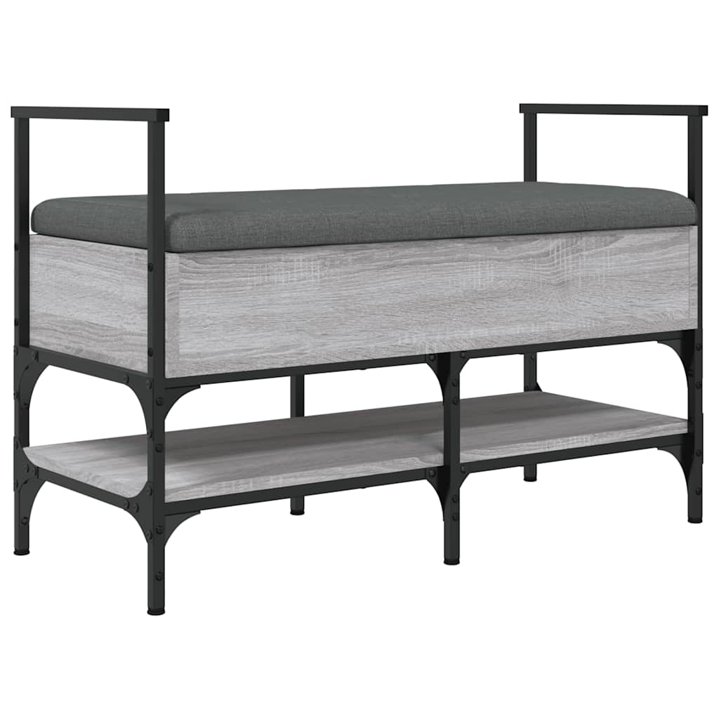 Shoe Bench Grey Sonoma 85.5x42x57.5 cm Engineered Wood