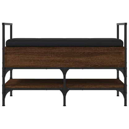 Shoe Bench Brown Oak 85.5x42x57.5 cm Engineered Wood