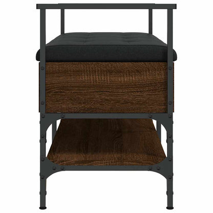 Shoe Bench Brown Oak 85.5x42x57.5 cm Engineered Wood