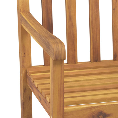 Garden Chair | Set of 8 | Natural Wood | Solid Acacia wood | Standard