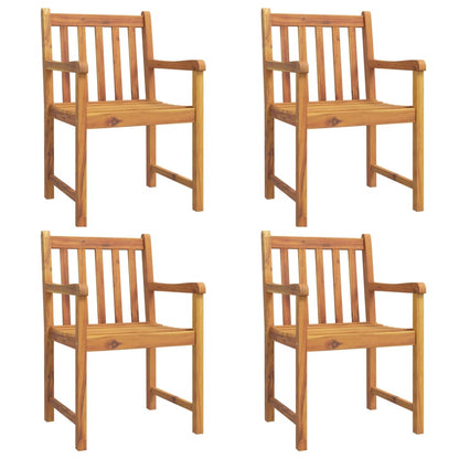 5 Piece Garden Dining Set Solid Wood Acacia