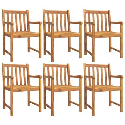 7 Piece Garden Dining Set Solid Wood Acacia