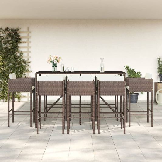 Garden Bar Set | Brown, Black, Cream White