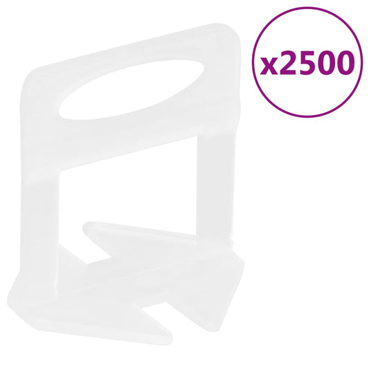 Tile Levelling Clips 2500 pcs 1 mm