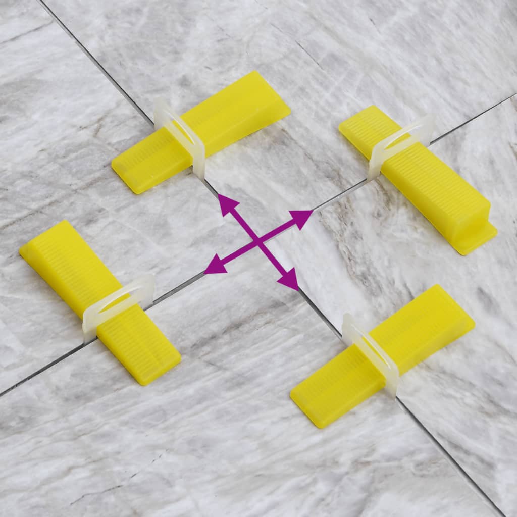 Tile Levelling System 500 Wedges 2500 Clips 1,5 mm