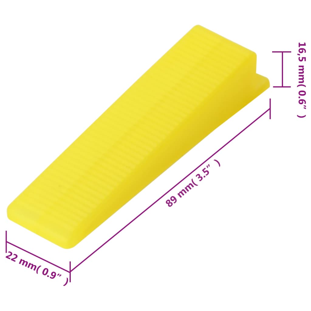 Tile Levelling System 500 Wedges 2500 Clips 1,5 mm