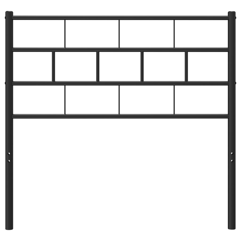 Metal Replace Headboard Black 75 cm