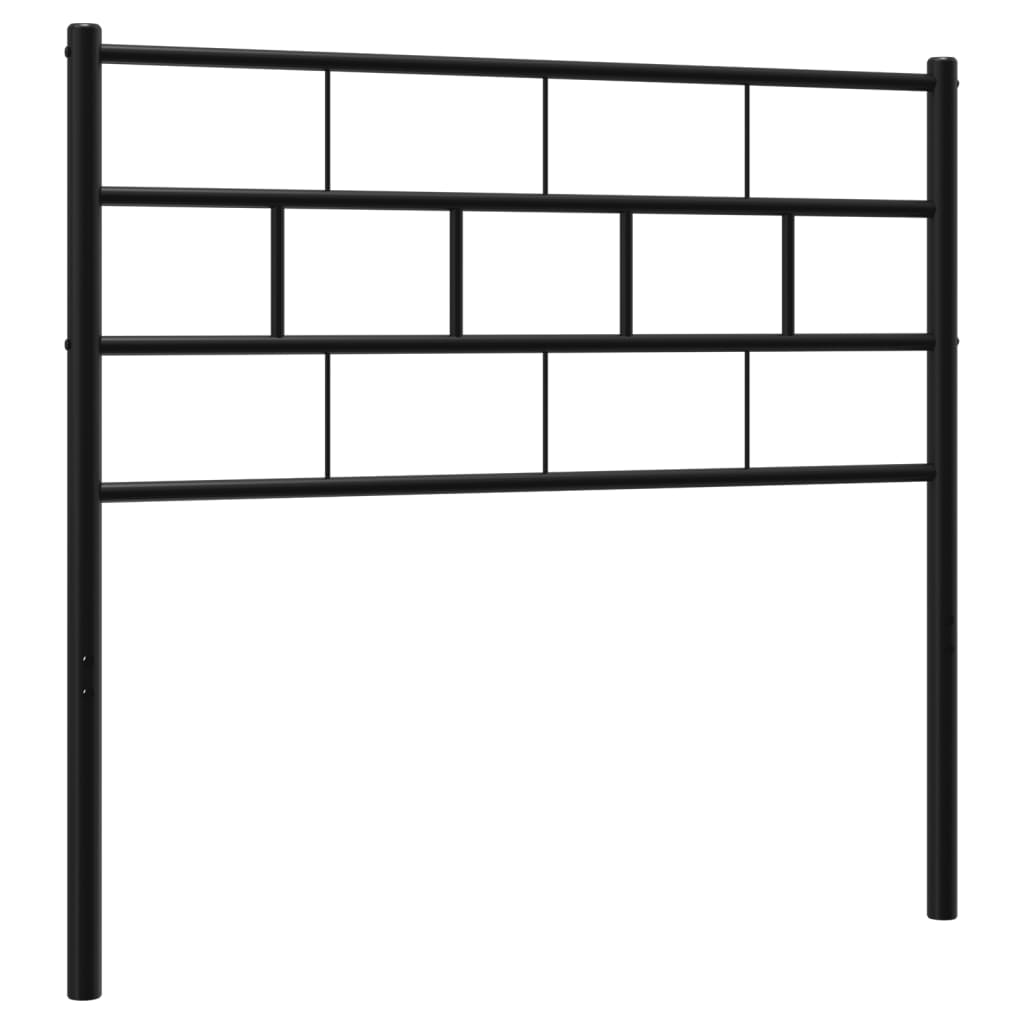 Metal Replace Headboard Black 80 cm